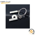 Customized Leather with Alloy Keyring for Promotion